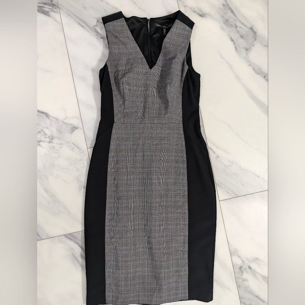 Super Cute And Professional Two-Tone Midi Dress
